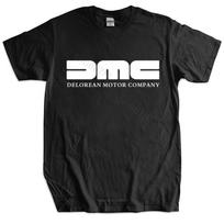 Madingas medvilninis marškinėlis Unisex DMC DeLorean Atgal į ateitį Retro McFly Vyriškas prekės ženklo marškinėlis Vyriška dovana Viršutiniai drabužiai S juoda