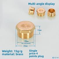 1/2'' 3/4'' 1 colio vidinis/išorinis sriegis vamzdžio dangtelis kištukas varinis vandens vamzdžio galinis dangtelis santechnikos jungiamoji detalė Other