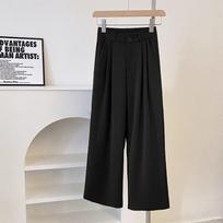 Women's High-Waist Wide-Leg Trousers—2026 Spring Collection L (105-119 jin)