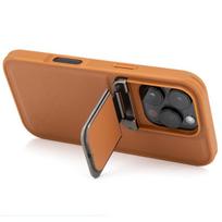 For iPhone 15 16 Pro Max Plus Case  PU Leather+TPU Edge Invisible Camera Lens Fold Flip Stand Cover With Microfiber Lining For iPhone 15 Plus gray