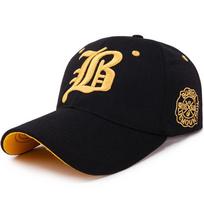 Caps Men Letter Print B Embroidery Snapback Hip Hop Hat Women Gorras Fitted Sun Hat Adjustable Trucker Dad Hat Fashion Cotton Baseball