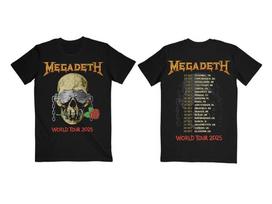 RARE! Megadeth Public Enemy World Tour 2026 T-shirt 2 sided All Size S-5XL XXXXL gray