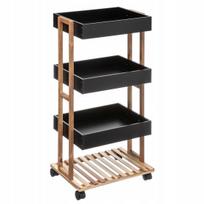 Voniai skirtas keturių lygių mobilus stovas su ratukais, 88 cm