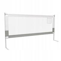 Apsauginė lovos tvorelė vaikams, reguliuojama, 200 cm, pilka
