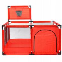 Vaikiška žaidimų aikštelė PLAYPEN su krepšinio lenta, 128 cm, sauso baseino tipo