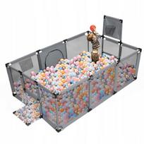Vaikiška žaidimų maniežas PLAYPEN, 180x120 cm, su krepšinio taikiniais ir kamuoliukais