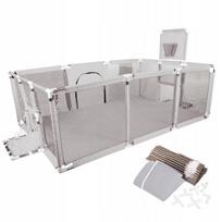 Vaikų maniežas PLAYPEN, sausas baseinas, 230x122 cm, kvadratinis, žaislams ir kamuoliukams