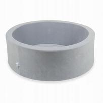 Vaikiška sausa žaidimų baseinas-playpen, apvali, 90x30 cm, šviesiai pilka
