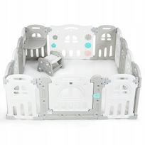 Vaikiška modulinė tvorelė su saugos varteliais PLAYPEN SQUARE TOYS