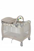 Lovelis–maniežas GRACO CONTOUR ELECTRA su vystymo stalu, čiužiniu, krepšiu ir valdymo pultu