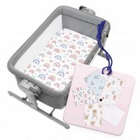 Medvilninė paklodė Chicco Next2Me Magic Evo 51x83, flanelė, įvairūs raštai