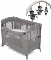 Kelioninė lovytė Joie Kubbie Sleep 2in1, pilka + dovanų lankelis
