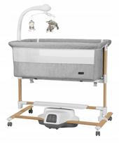 Medinė kūdikio lovytė Carrello Bloom, Anchor Grey
