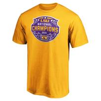 Ncaa Louisiana State University Tigers Lsu Tigers Pure Cotton Short-Sleeved T-Shirt XS