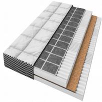 Vaikiškas čiužinys Aero Premium Zone 160x80, grikių lukštai, kokosų pluoštas, putų užpildas, modulinis