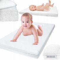 Vaikiškas čiužinys NICEKIDS 120x60 4D, kvėpuojantis, lovytei
