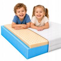 Čiužinys 130x200 su lateksu, hipoalerginis, lenkiškas, vibraciją slopinantis, H1/H2 kietumo