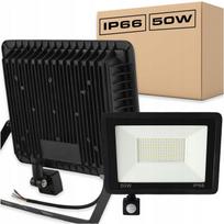 LED lauko prožektorius 50W su judesio davikliu, IP66