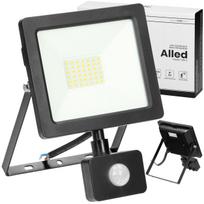 Lauko LED halogeninis prožektorius 30W su judesio ir sutemų jutikliu, IP44