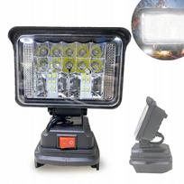 Darbinis prožektorius MAKITA 18V, halogeninis, 18 LED, 2x USB