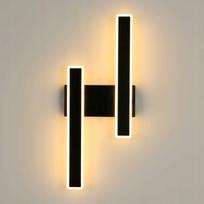 Sieninis LED šviestuvas, juodas, 32W, 3000K, modernus