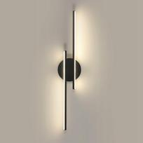 Sieninis LED šviestuvas, juodas, 24W, 60 cm, 4500K