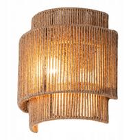 Sieninis šviestuvas LOFT, pintas, boho stiliaus, E14, natūrali spalva