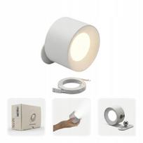 LED sieninė lempa, belaidė, USB-C, lietimo valdymas, balta