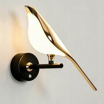 Sieninis šviestuvas Magpie, 8W LED, 3000K, su lietimui jautriu valdymu, aliuminis
