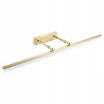 Vonios sieninis LED šviestuvas, auksinės spalvos, 80 cm, virš veidrodžio