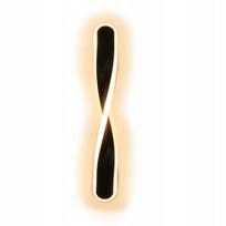 Sieninis šviestuvas LED 16W, modernus, aliuminis, spiralės formos, 45 cm