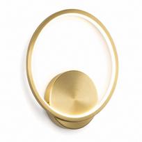 Sieninis šviestuvas RING, auksinis, LED, 12W, 3000–6000K, miegamajam