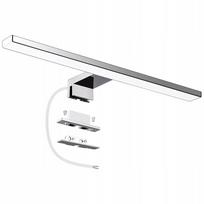 LED sieninis šviestuvas vonios veidrodžiui 40 cm 10W IP44, šaltai balta, sidabrinis