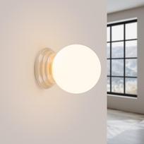Sieninis šviestuvas Sollux Lighting ZORI, smėlio spalvos, IP44