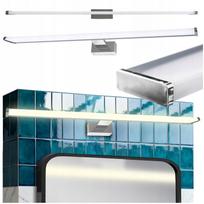 Vonios sieninis šviestuvas virš veidrodžio, sidabrinis chromas, 60 cm, 10W, 4000K