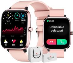 Moteriškas išmanusis laikrodis GIEWONT GW230-1, rožinis auksas, su Bluetooth skambučiais