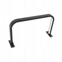 Stalinė pusmėnulio formos nagų lempa, 33 cm, 3 apšvietimo režimai, juoda