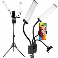 Kosmetinė LED lempa 45W su 2 moduliais ir stovu