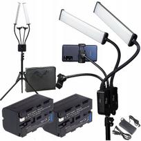 LED kosmetinė lempa 45W su stovu ir 2 baterijomis