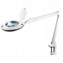 Stalinis LED šviestuvas su 2,25x didinamuoju stiklu, 9W, baltas, VTLAMP-5D-LEDN2