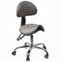 Ergonominė taburetė SADDLE su atlošu ir aukščio reguliavimu Spacetronik