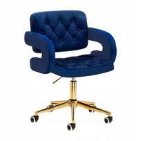 Biuro kėdė su pasukama baze, NAVY GOLD, 4R