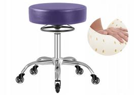 Baro kėdė, pasukama, violetinė, grožio salonams