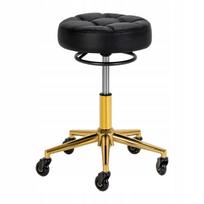 Kirpėjo taburetė Gabbiano D054G, juoda auksinė