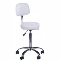 Kosmetinė taburetė su atlošu BH-7268, balta