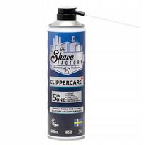 Plaukų kirpimo mašinėlių priežiūros purškiklis The Shave Factory CLIPPERCARE 5in1, 500 ml