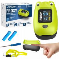Vaikiškas pulsoksimetras Novama Froxy Frog, tinka nuo 10 kg