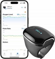 Pulso oksimetras Wellue O2Ring-S su vibraciniu deguonies stebėjimu ir „Bluetooth“