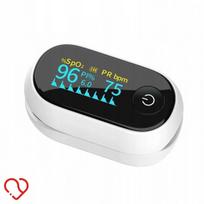 Piršto pulsoksimetras AOJ-70B, OLED ekranas, deguonies prisotinimo ir pulso matavimas