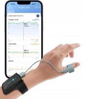 Miego pulsoksimetras Wellue Checkme O2 Max01 su Bluetooth programėle